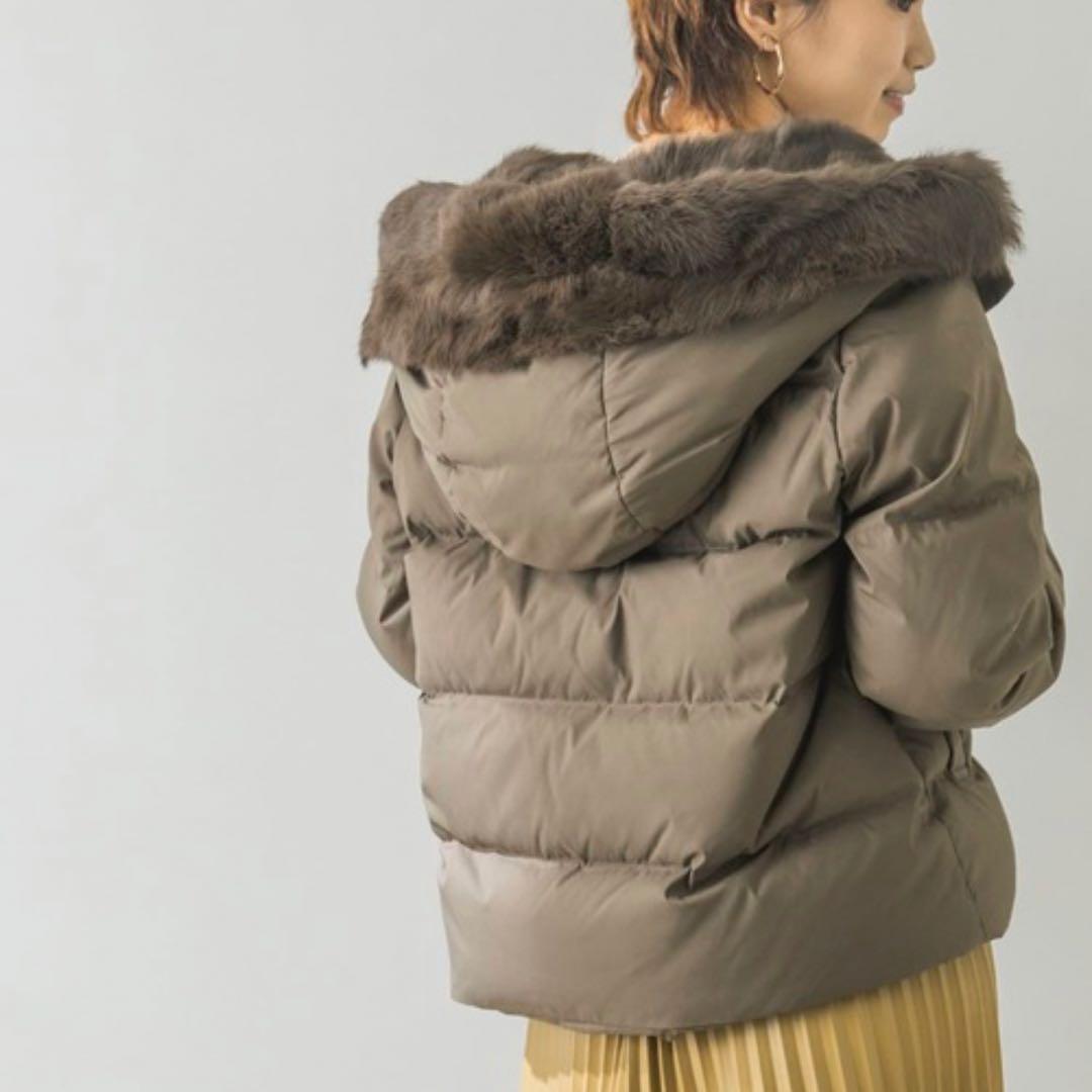 極美品☆希少☆アーバンリサーチ　ダウンジャケット　ショート　ラビットファー　38