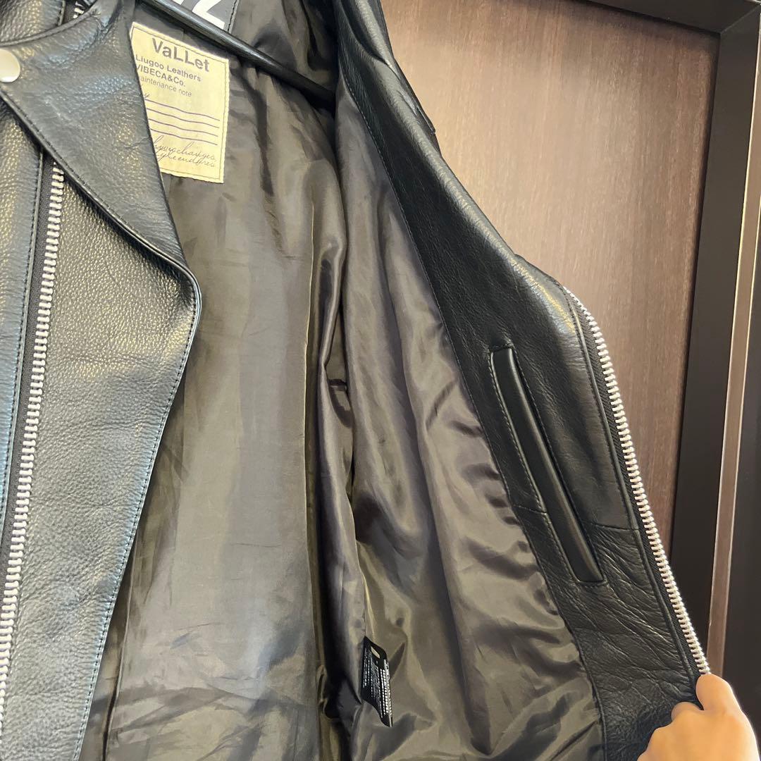 VaLLet レザー ダブルライダースジャケット 02