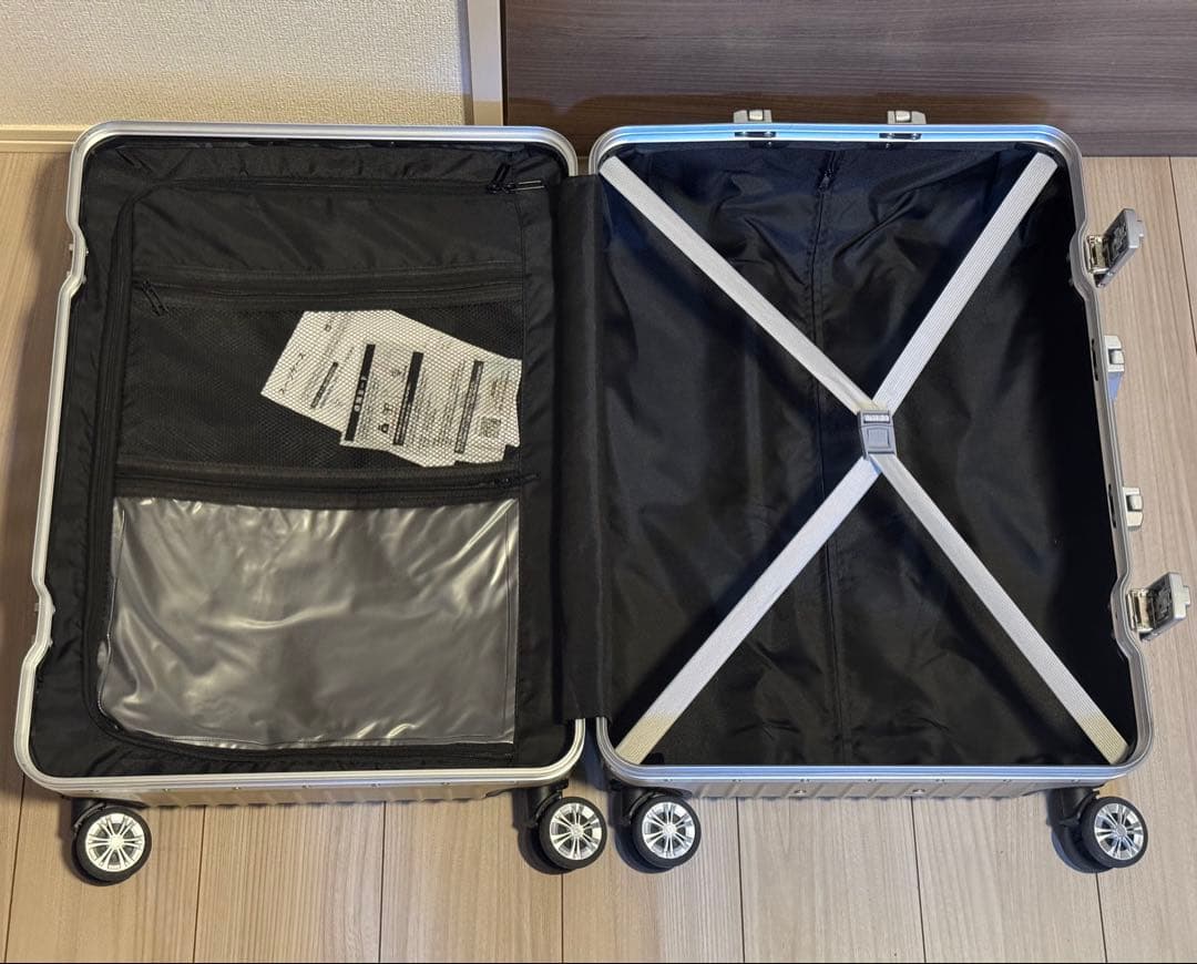 VARNIC ゴールド キャリーケース Mサイズ (73L) スーツケース