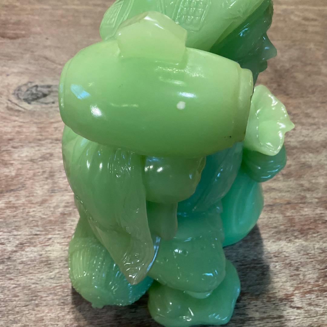 希少！大きな 大黒天 翡翠 グリーン 七福神 縁起物 商売繁盛 金運 無病息災