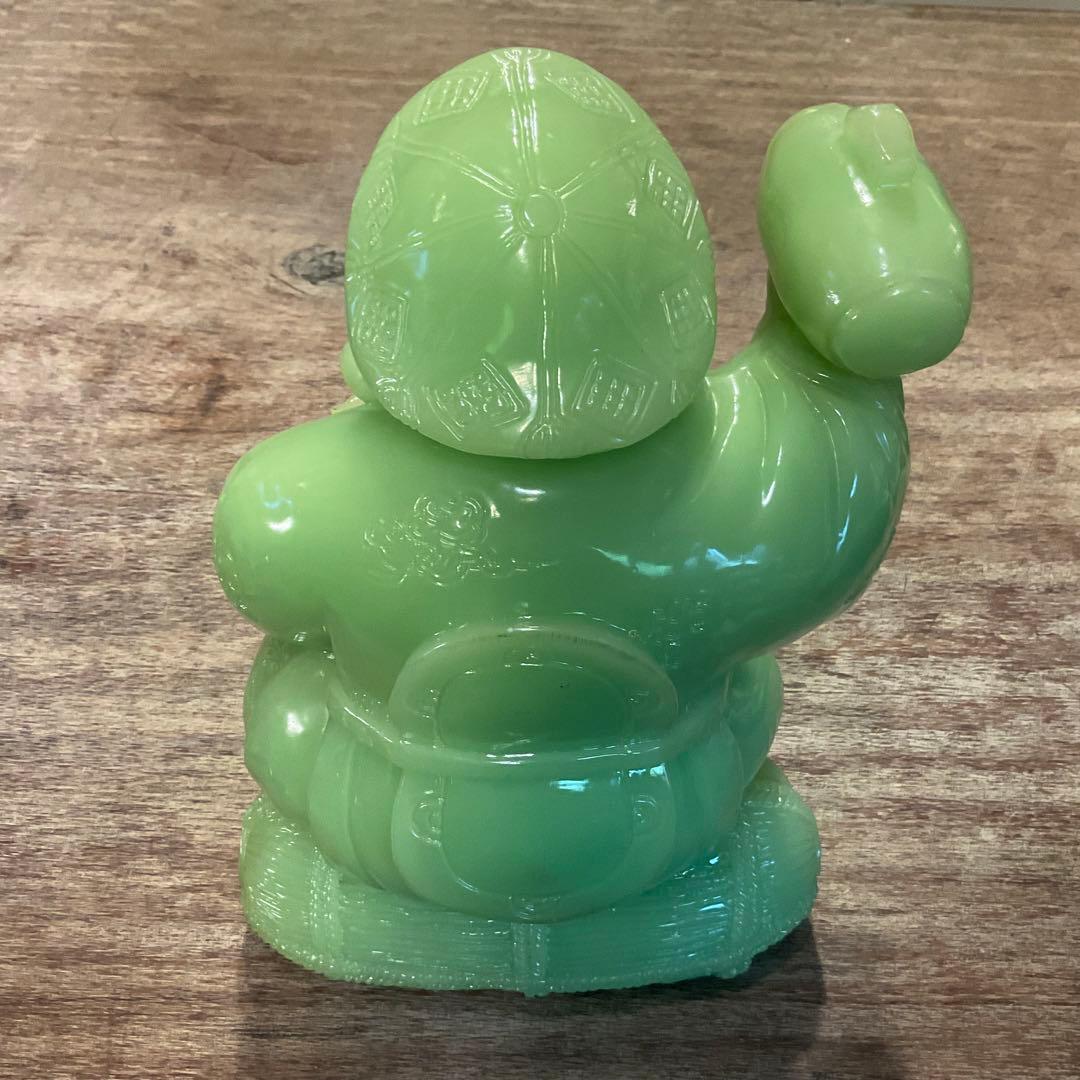 希少！大きな 大黒天 翡翠 グリーン 七福神 縁起物 商売繁盛 金運 無病息災
