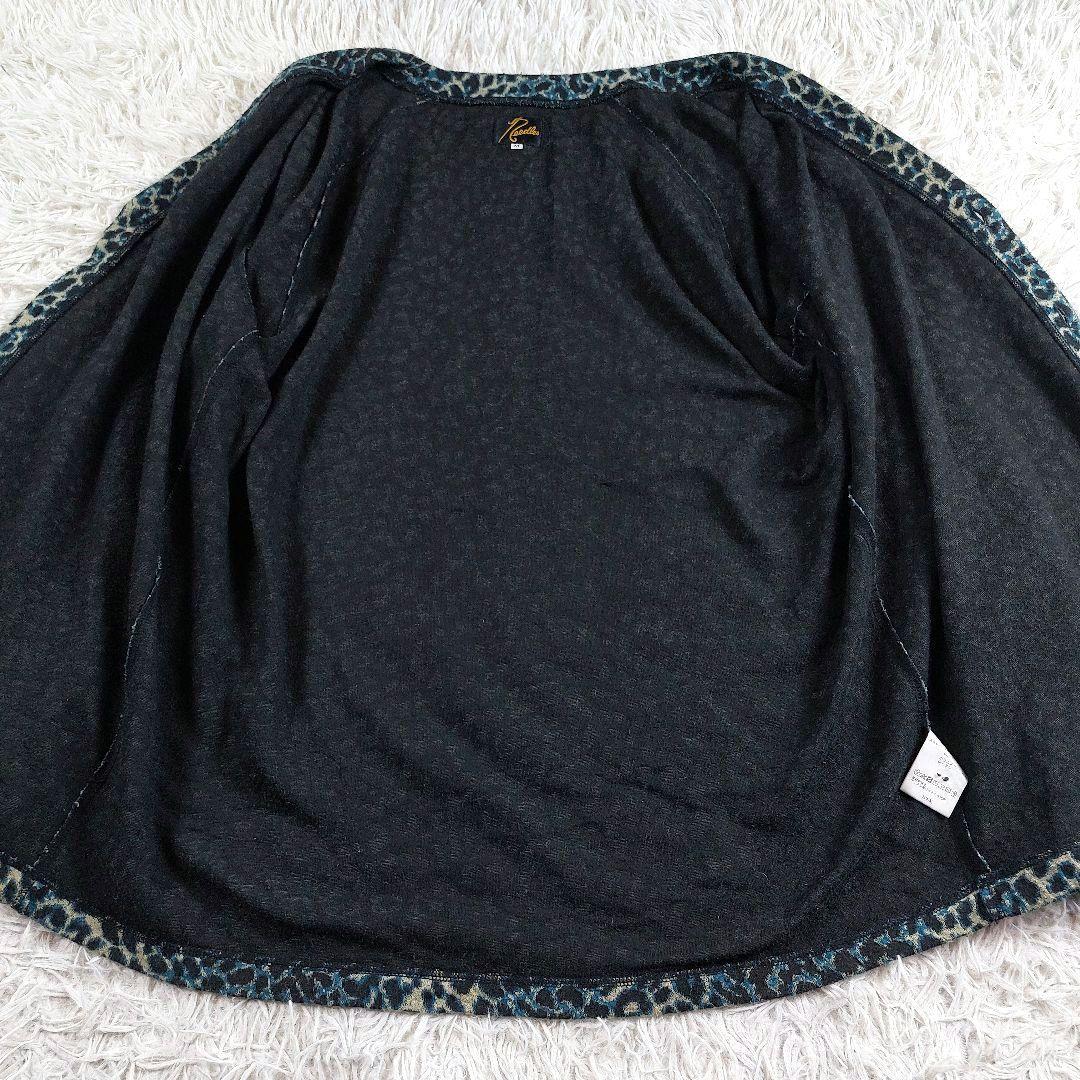 美品 Needles 近年 レオパード グラデーション 総柄 ニットガーディガン
