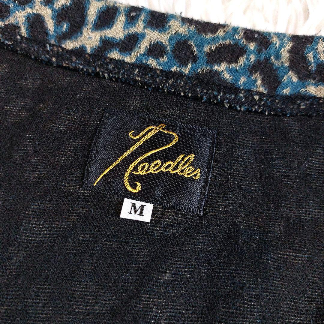 美品 Needles 近年 レオパード グラデーション 総柄 ニットガーディガン