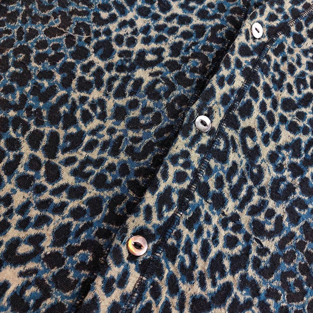 美品 Needles 近年 レオパード グラデーション 総柄 ニットガーディガン