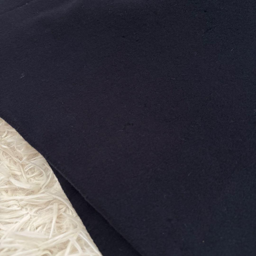 GIVENCHY ジバンシー カシミヤ100 ステンカラーコート ネイビー