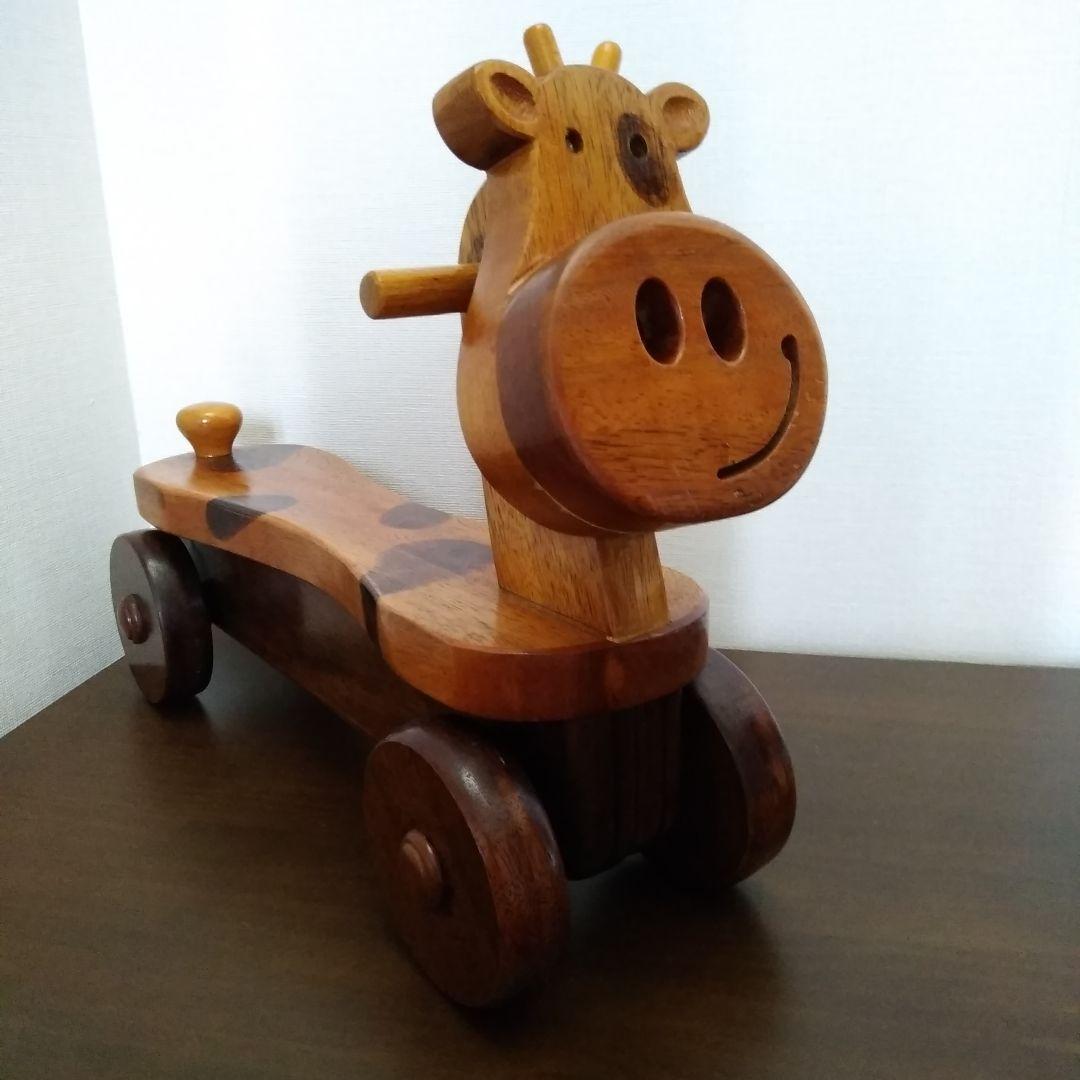 牛の木製インテリア（ハンドメイド）