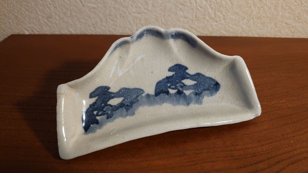 初期伊万里　古伊万里　染付　山型皿　アンティーク古伊万里　蔵出し　2客