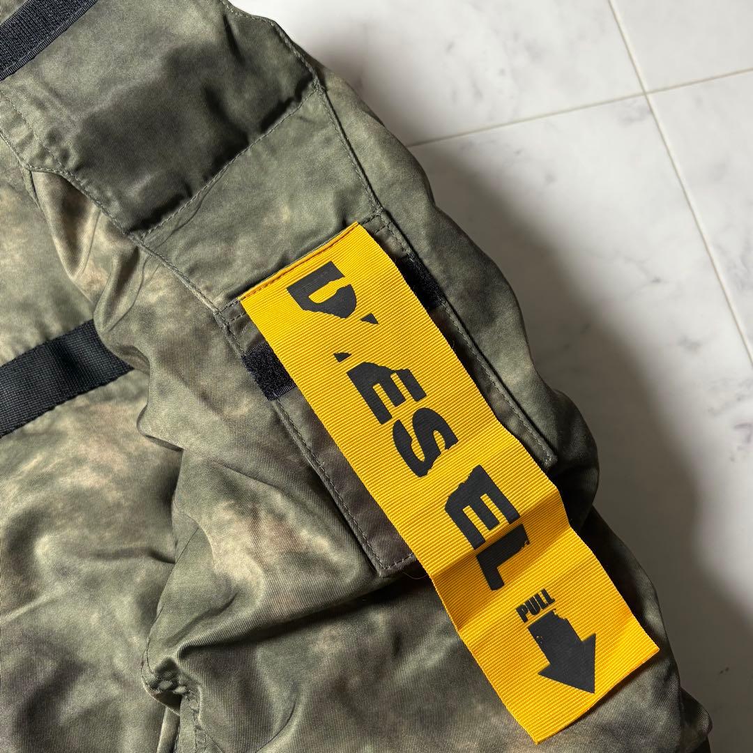 美品 DIESEL 迷彩 3M素材 中綿入り MA-1 ボンバージャケット