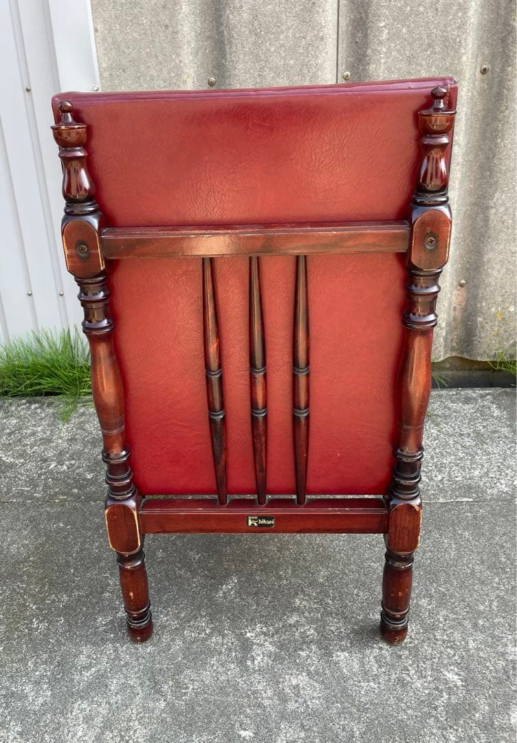 ビンテージ/レトロ/光製作所/HIKARI/喫茶店/スナックチェア/椅子/合皮③