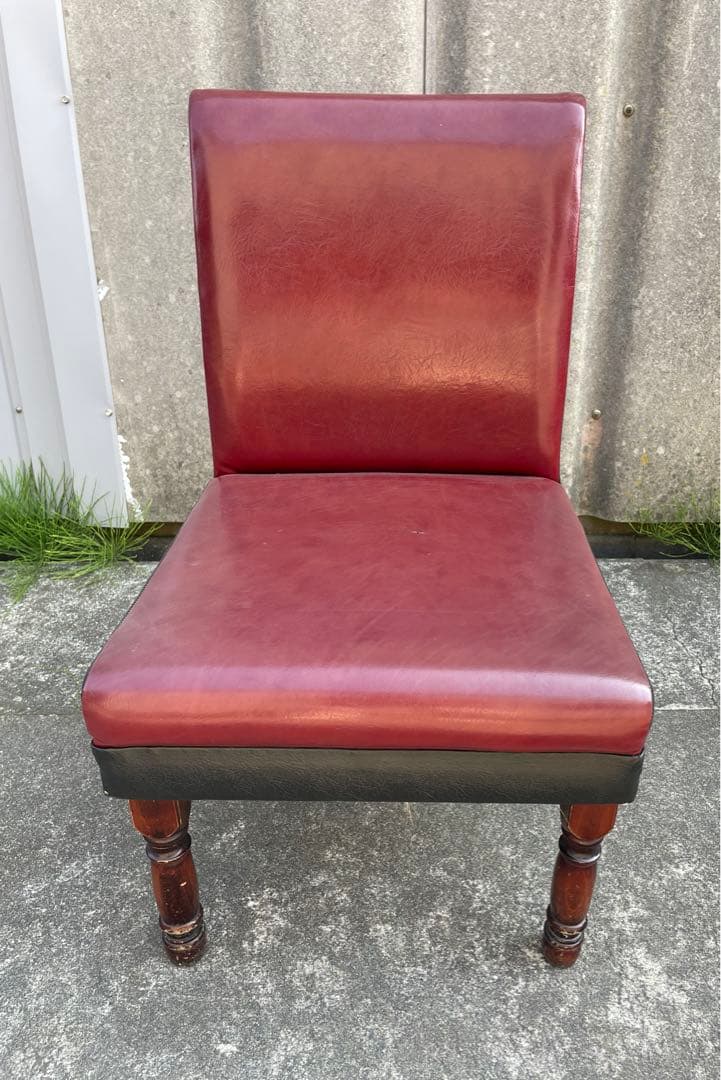 ビンテージ/レトロ/光製作所/HIKARI/喫茶店/スナックチェア/椅子/合皮③