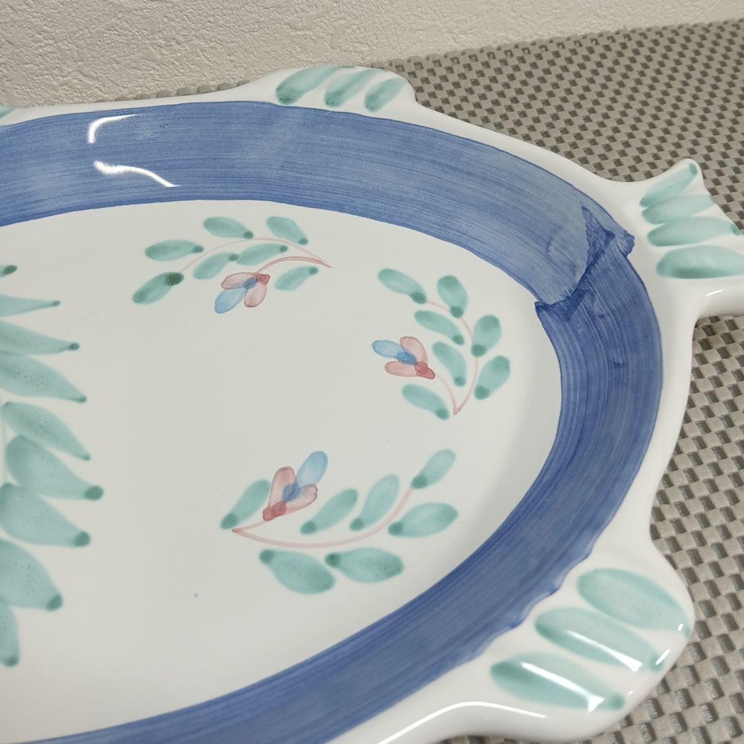 Caleca カレカ ハンドペイント フィッシュプラッター プレート 2枚セット