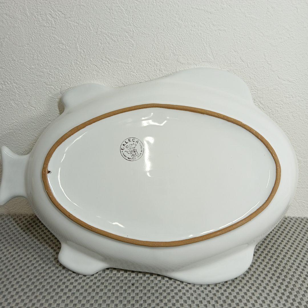 Caleca カレカ ハンドペイント フィッシュプラッター プレート 2枚セット