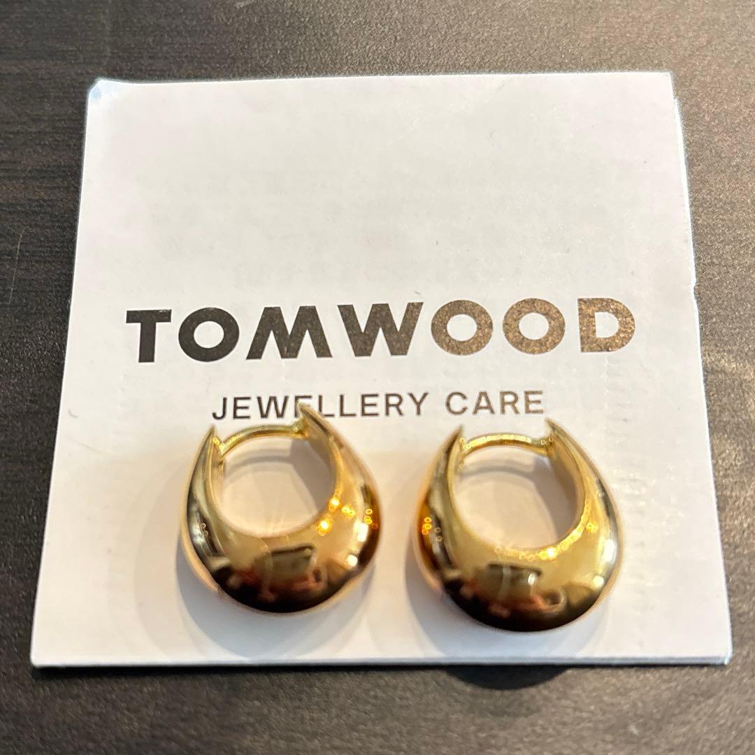 【大人気】TOM WOOD アイスフープ ピアス スモール｜ゴールド｜使用感あり