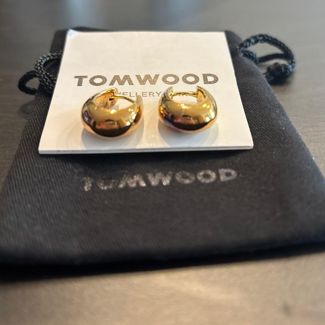 【大人気】TOM WOOD アイスフープ ピアス スモール｜ゴールド｜使用感あり