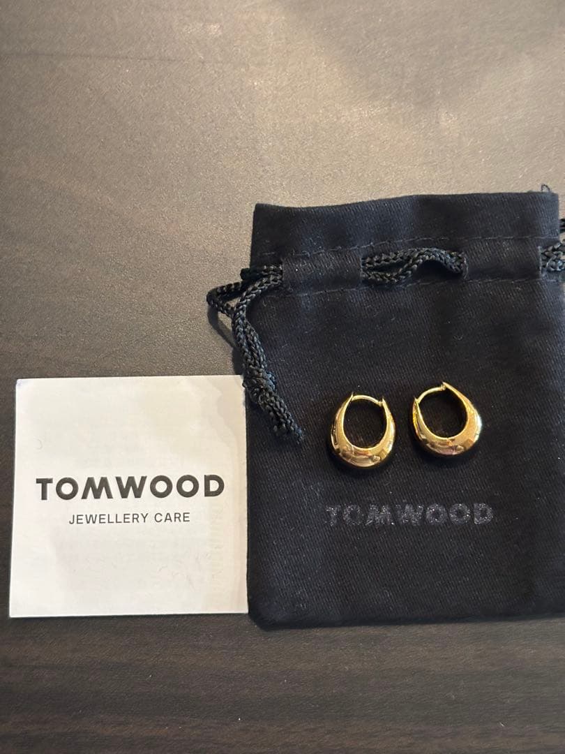 【大人気】TOM WOOD アイスフープ ピアス スモール｜ゴールド｜使用感あり