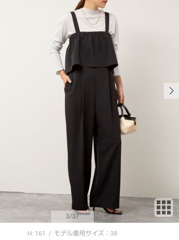 NOLLEY'S　ウォッシャブルラッフルパーツ付きオールインワン