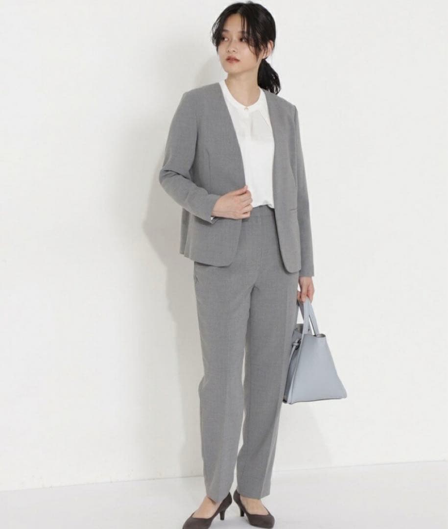 ナチュラルビューティベーシック ノーカラー セットアップ パンツ