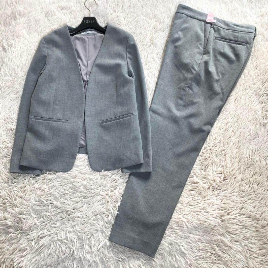 ナチュラルビューティベーシック ノーカラー セットアップ パンツ