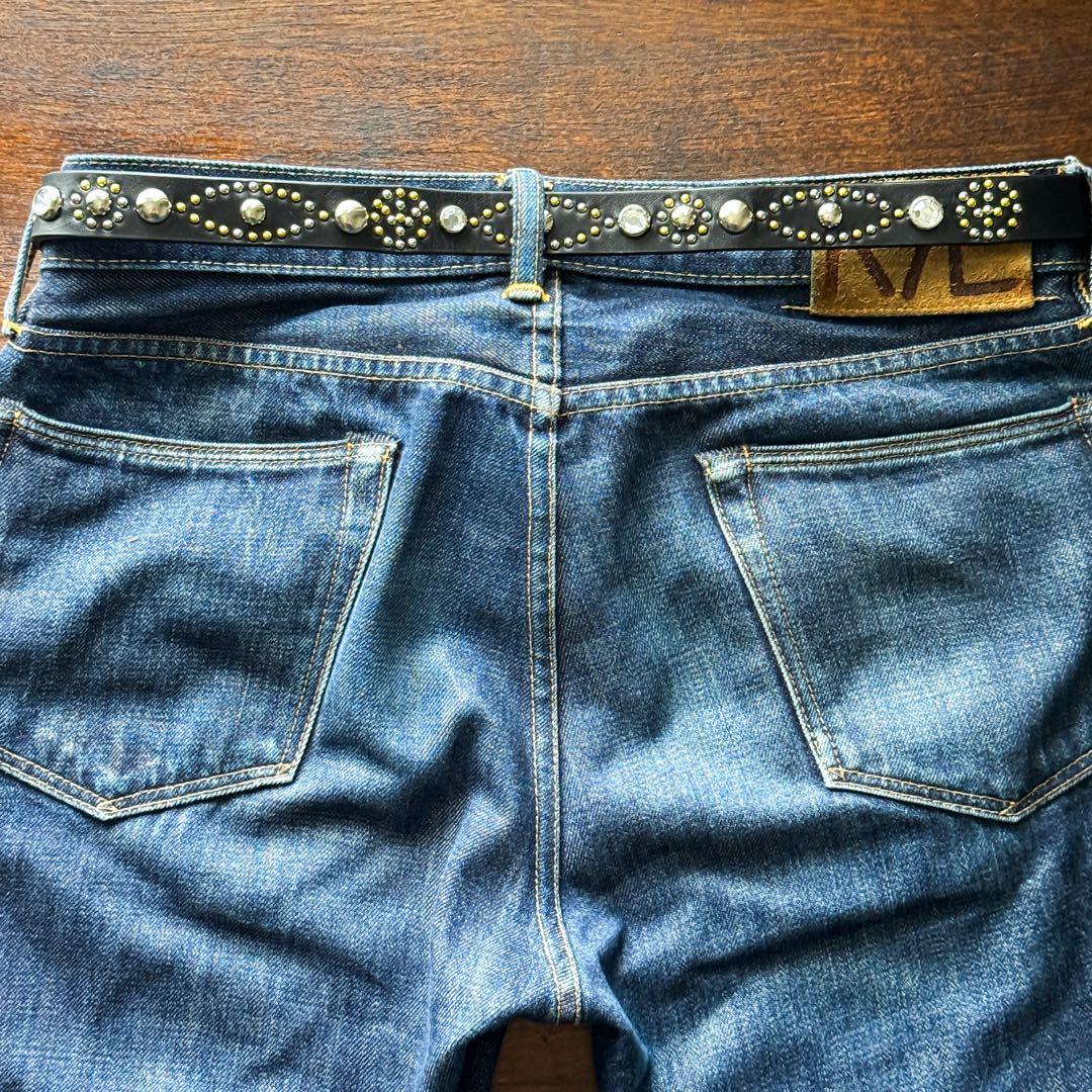 ハンドメイドナローベルトピースマークオール23mm125cm36inch