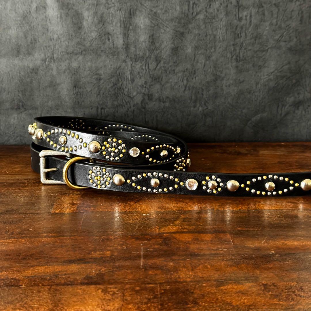 ハンドメイドナローベルトピースマークオール23mm125cm36inch