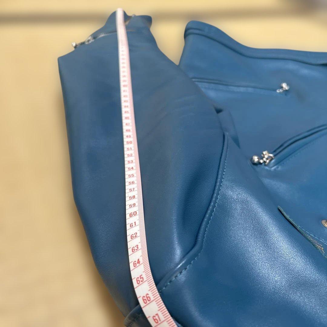 ルイスレザーズ 441T/サイクロン(40) ホースハイド ビンテージターコイズ