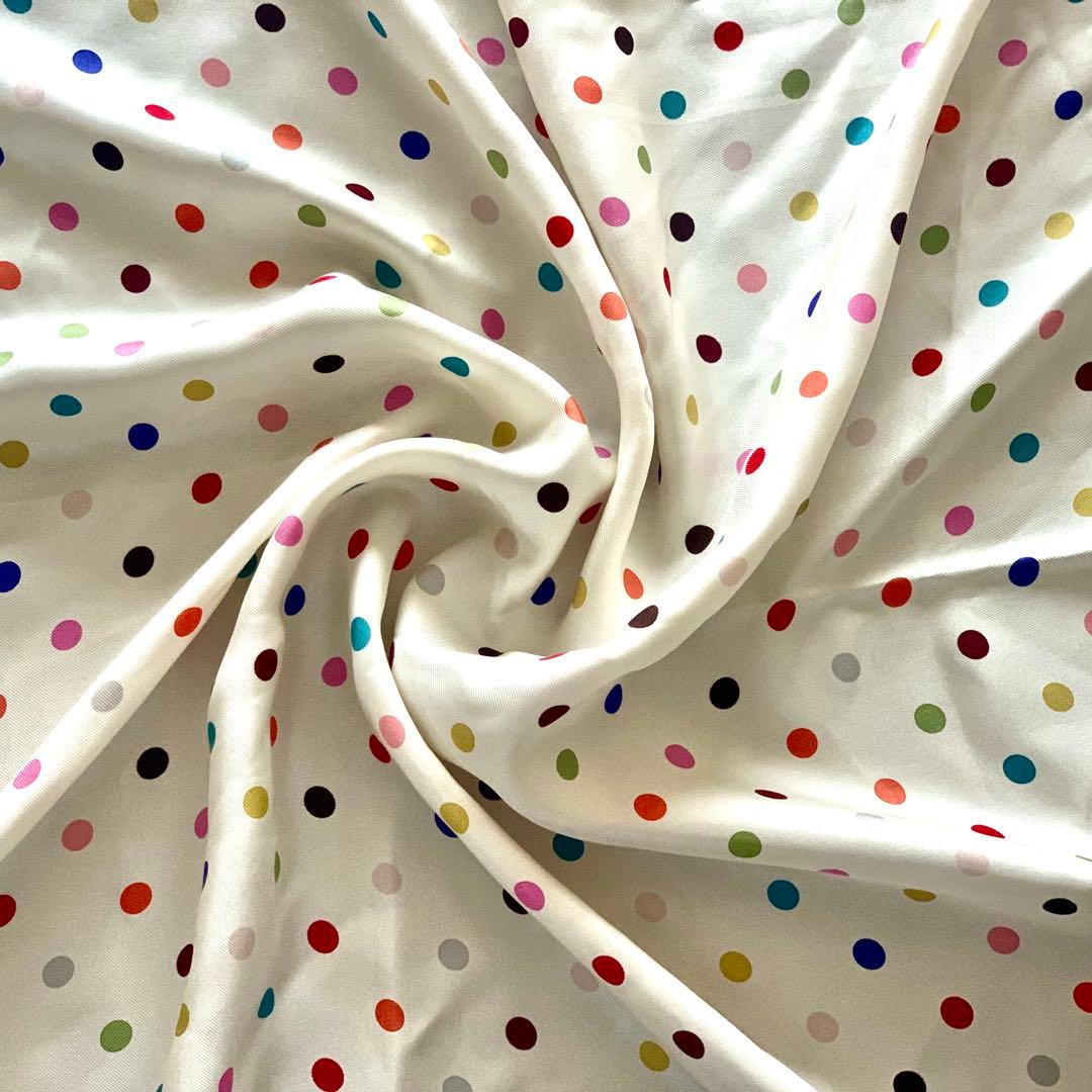 valentino ドット柄　シルクスカーフ　大判