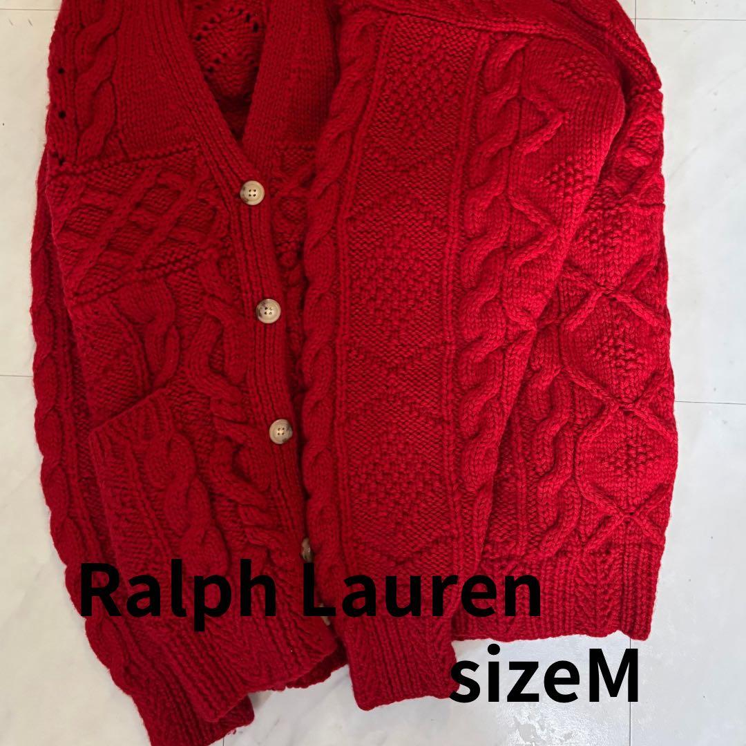 週末値下げ！Ralph Lauren 100%ウール カーディガン M 美品