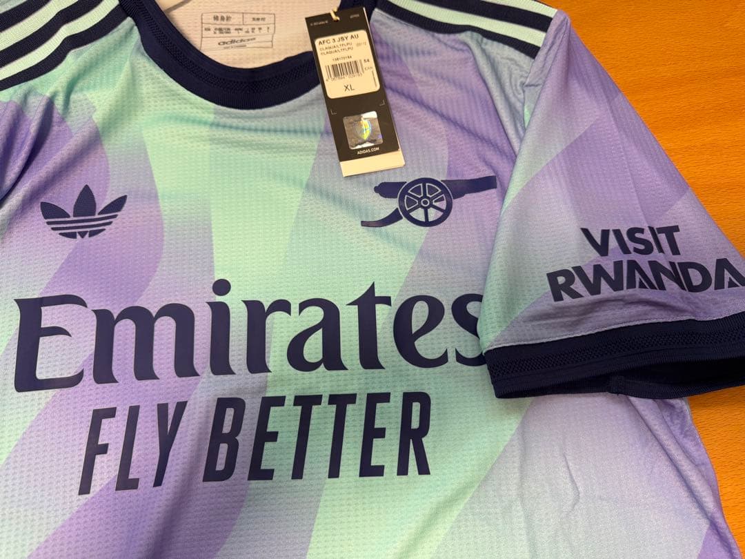 最終価格：アーセナル 24-25 オーセン3rd ユニフォーム インポートXL