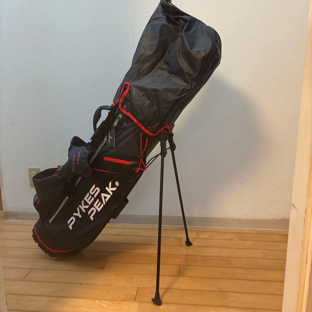 PYKES PEAK キャディバッグ 黒/赤
