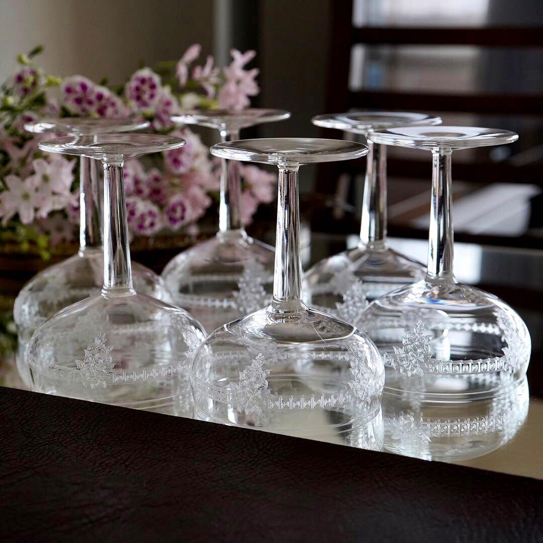 美品★極希少オールドサンルイ★COLIコリ★シャンパンクープ グラス★6脚★レア