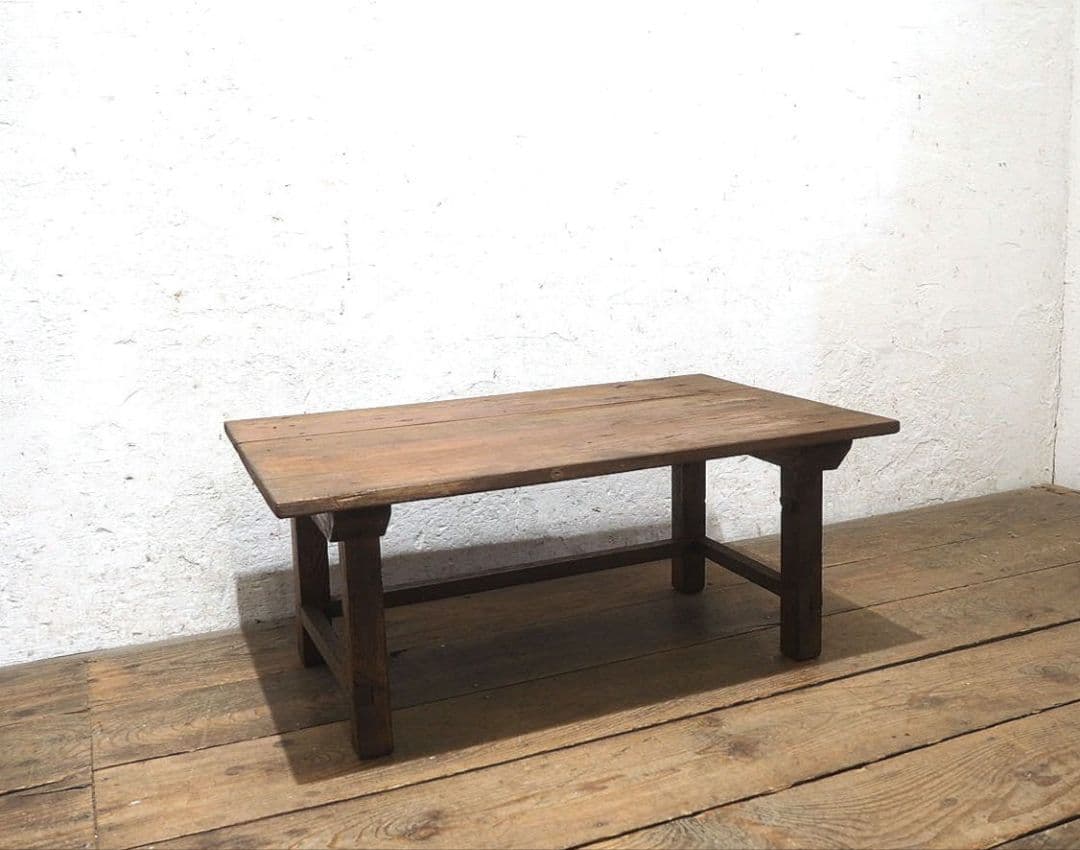 1405 杉のローテーブル　文机　ちゃぶ台　古家具　展示台　レトロ　ビンテージ