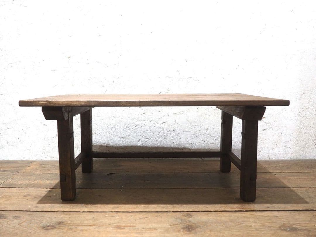 1405 杉のローテーブル　文机　ちゃぶ台　古家具　展示台　レトロ　ビンテージ