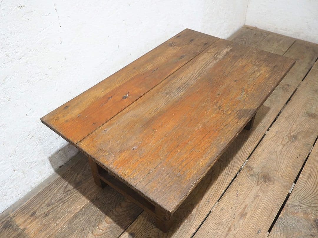 1405 杉のローテーブル　文机　ちゃぶ台　古家具　展示台　レトロ　ビンテージ