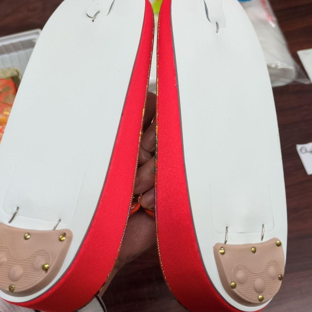 七五三 はこせこセット 21センチ未使用訳ありタグ付きオレンジ