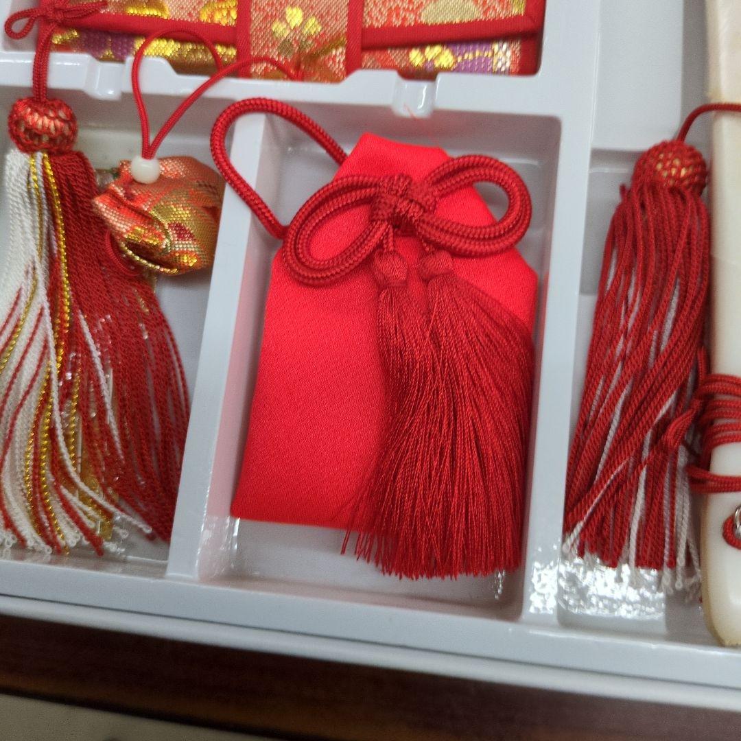 七五三 はこせこセット 21センチ未使用訳ありタグ付きオレンジ