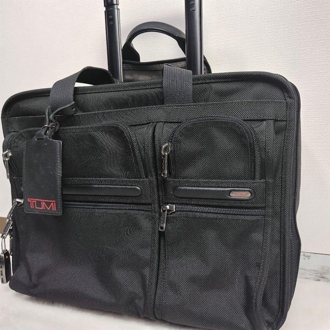 ✨美品✨TUMIキャリーケースALPHAビジネスキャリーパソコンケース、ポーチ付