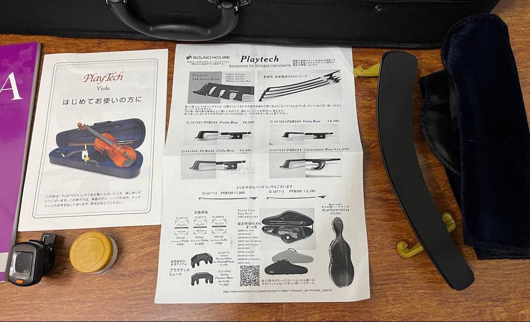 ⭐︎1000円引き⭐︎　ビオラ　一式　PLAYTECH PVA360 弓　ヴィオラ