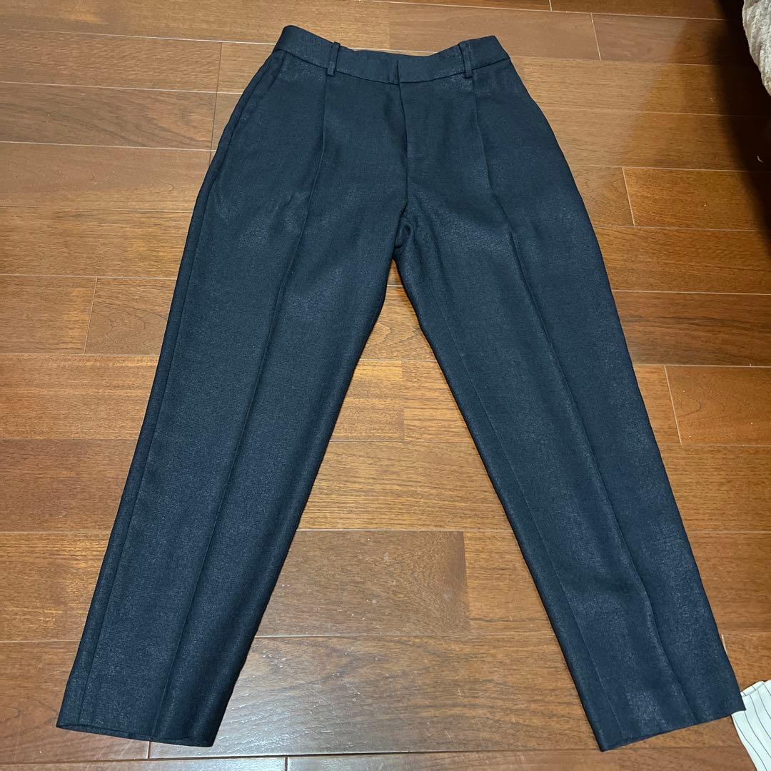 ユナイテッドアローズネイビーパンツスーツ ノーカラー