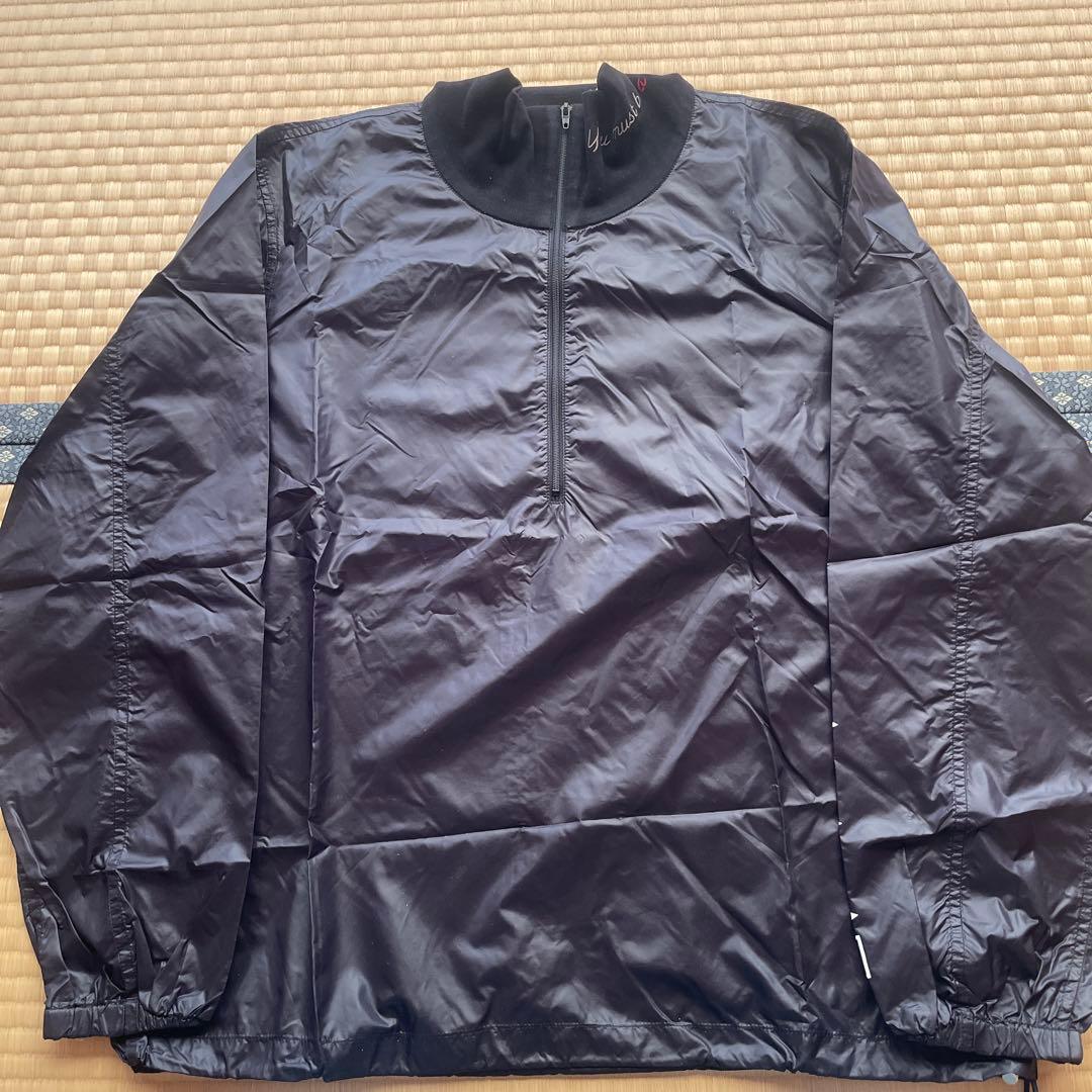 adabat ハーフジップ ブラック ベスト ナイロンウィンドブレーカーセット