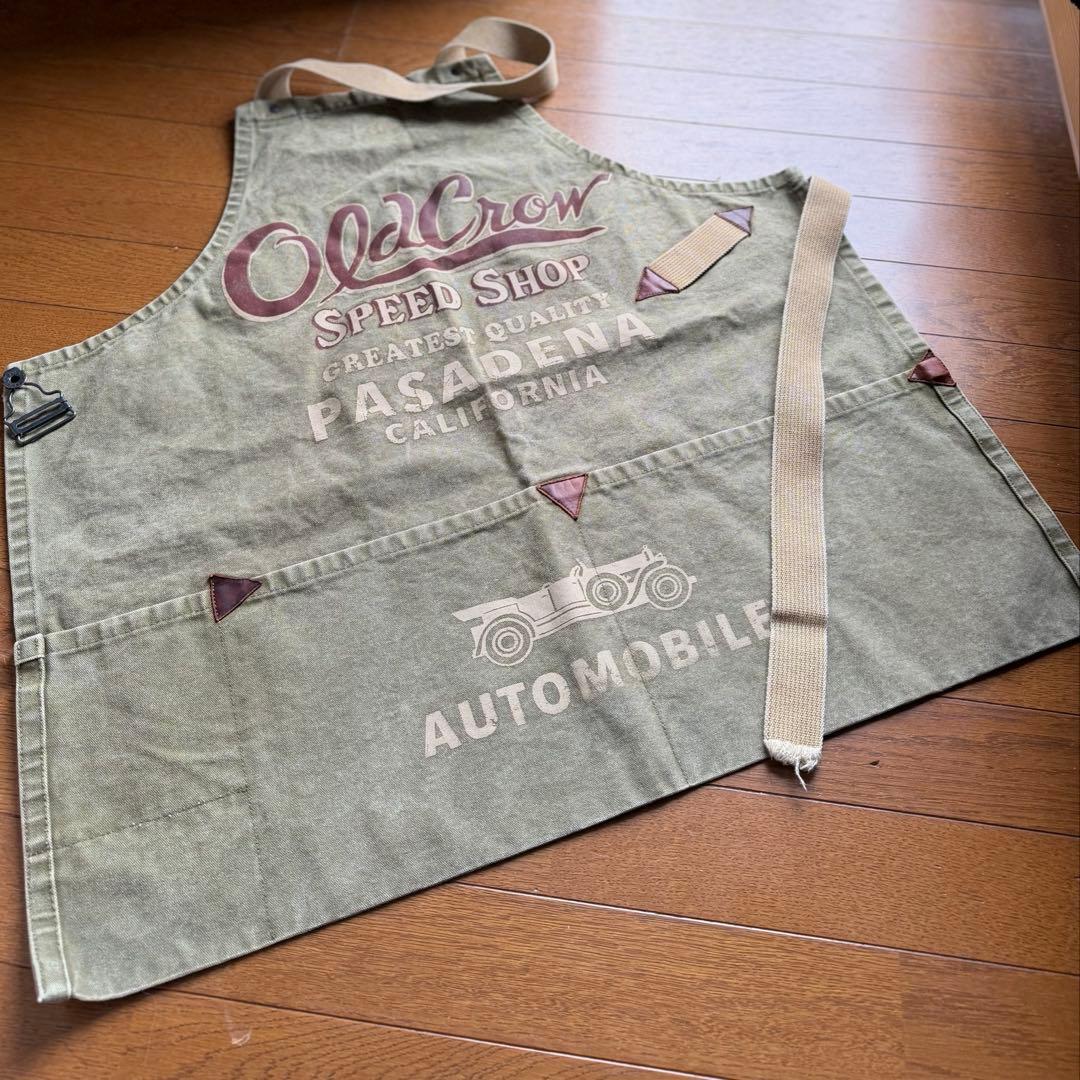 OLD CROW ビンテージ エプロン CROW BRAND グラッドハンド