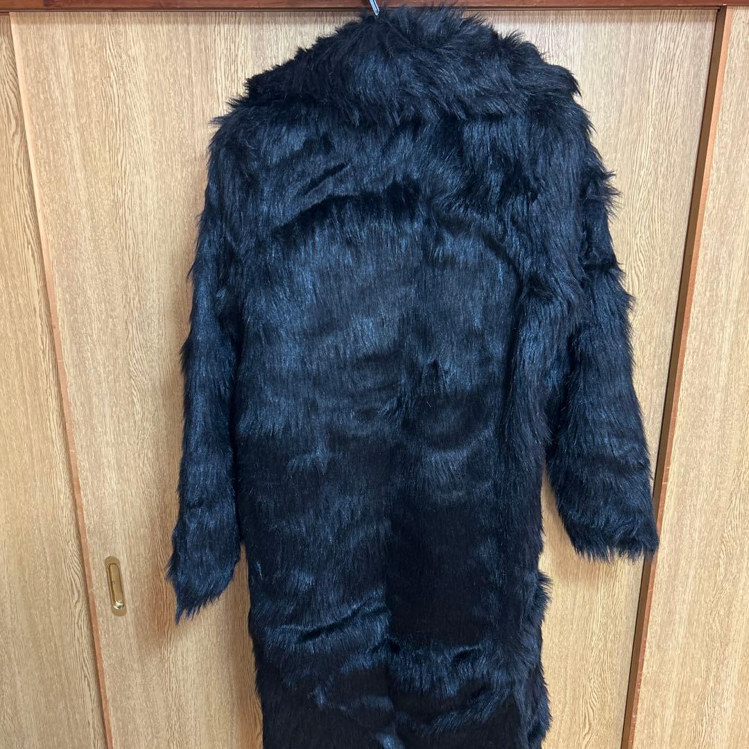 panero ブラック ファー ロングコート