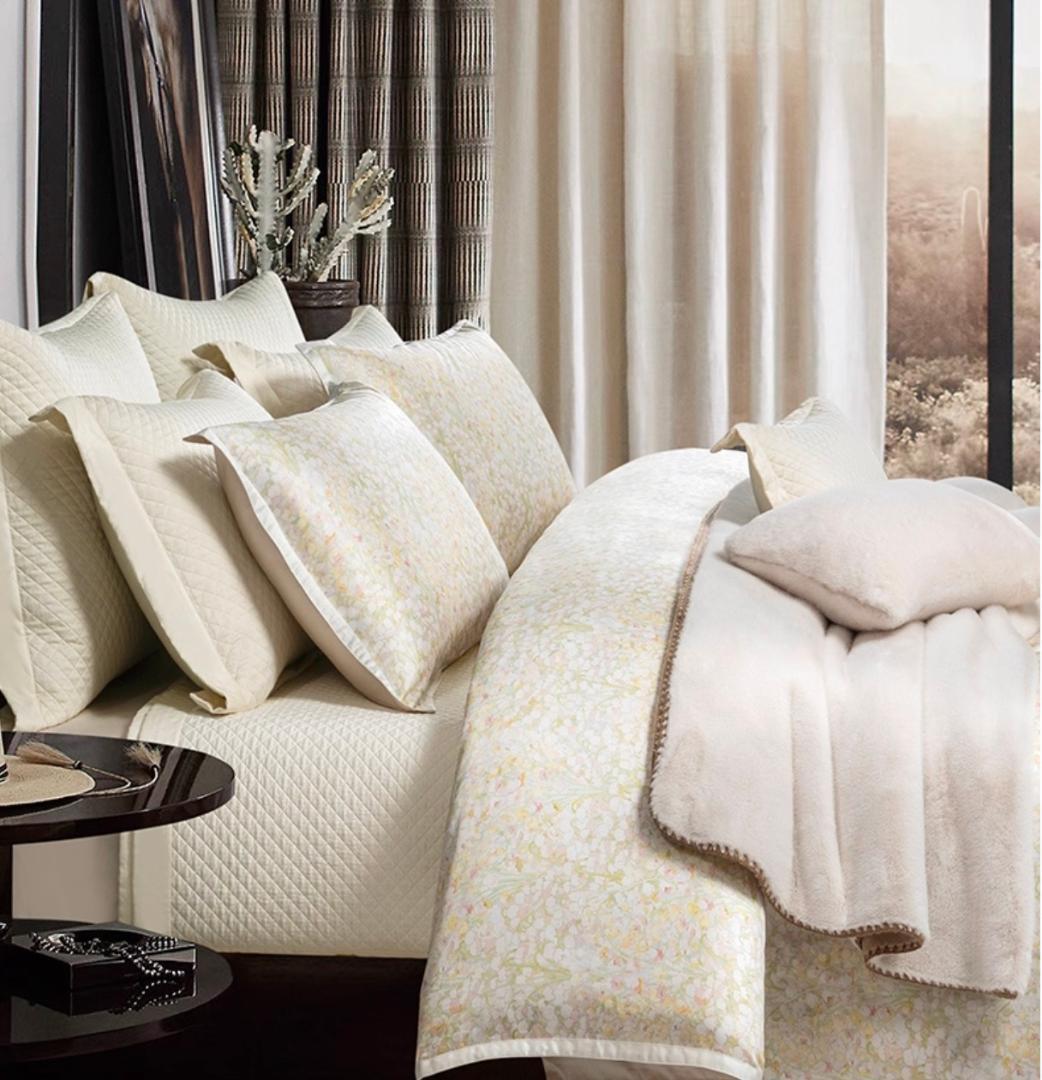 サイズオーダー可 すずらん エジプト超長綿 600TC ベッドシーツ ４点セット