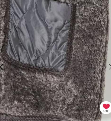 【今季完売品】未使用　アソートファーベスト　チャコール