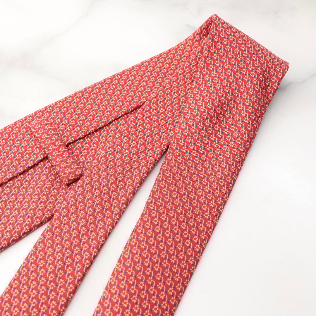 マリネッラ 朱色 ネクタイ