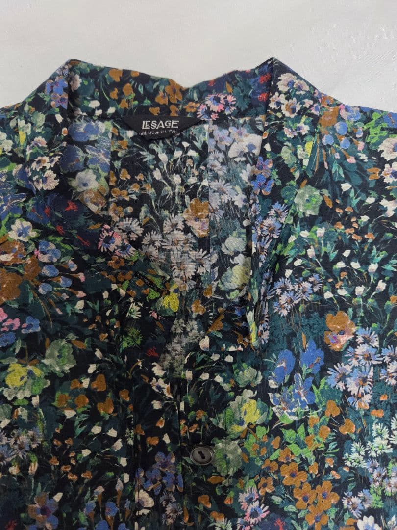 JOURNAL STANDARD L'ESSAGE タックスリーブシャツ　花柄
