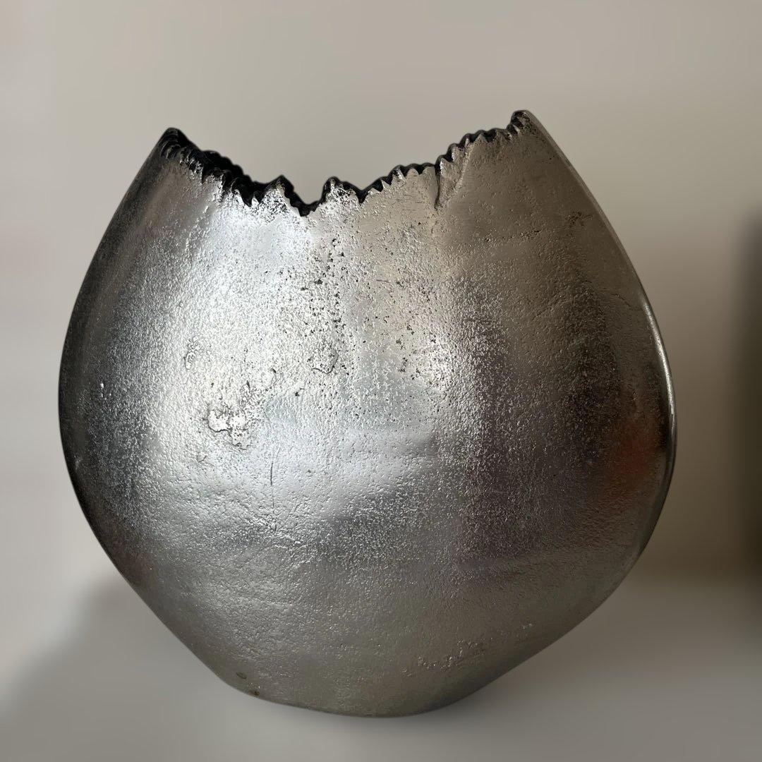 アクタス　フラワーベース　シルバー　月のデザイン