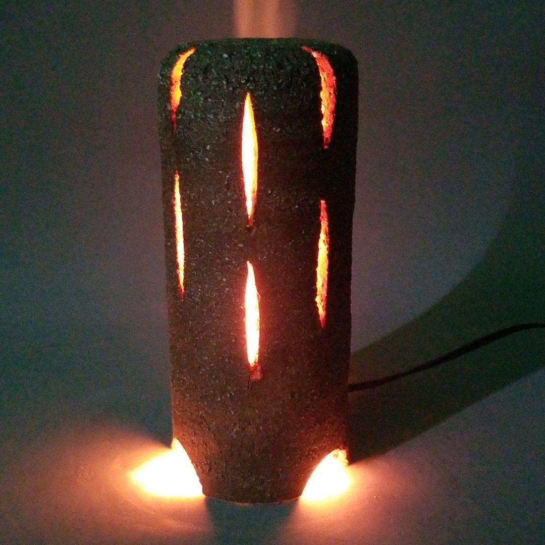 Verbena 信楽焼 屋内灯 砲弾型 高さ２６cm