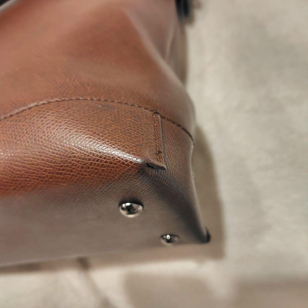 F.CLIO エフクリオ　2wayトートバッグ ビジネスバッグ　ブラウン　レザー