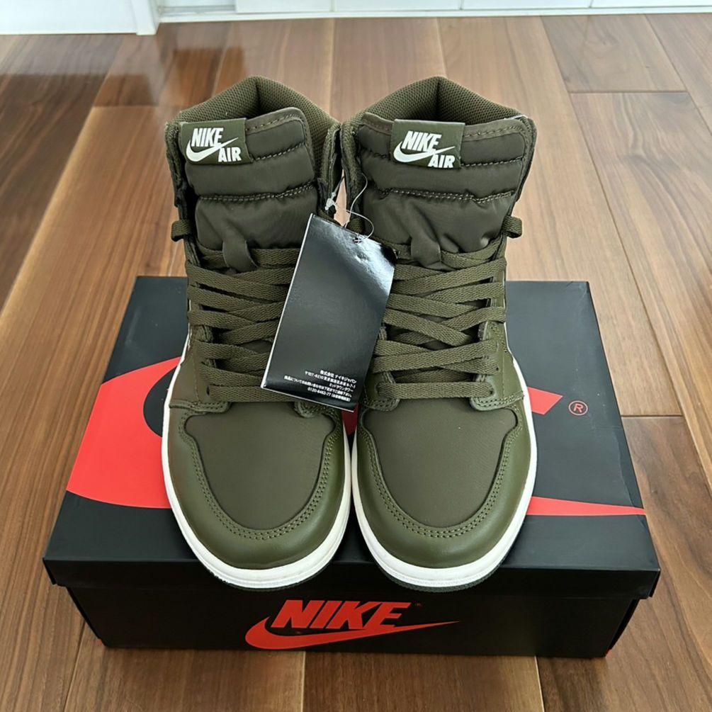 ナイキ エアジョーダン 1 レトロ HIGH OG olive canvasl