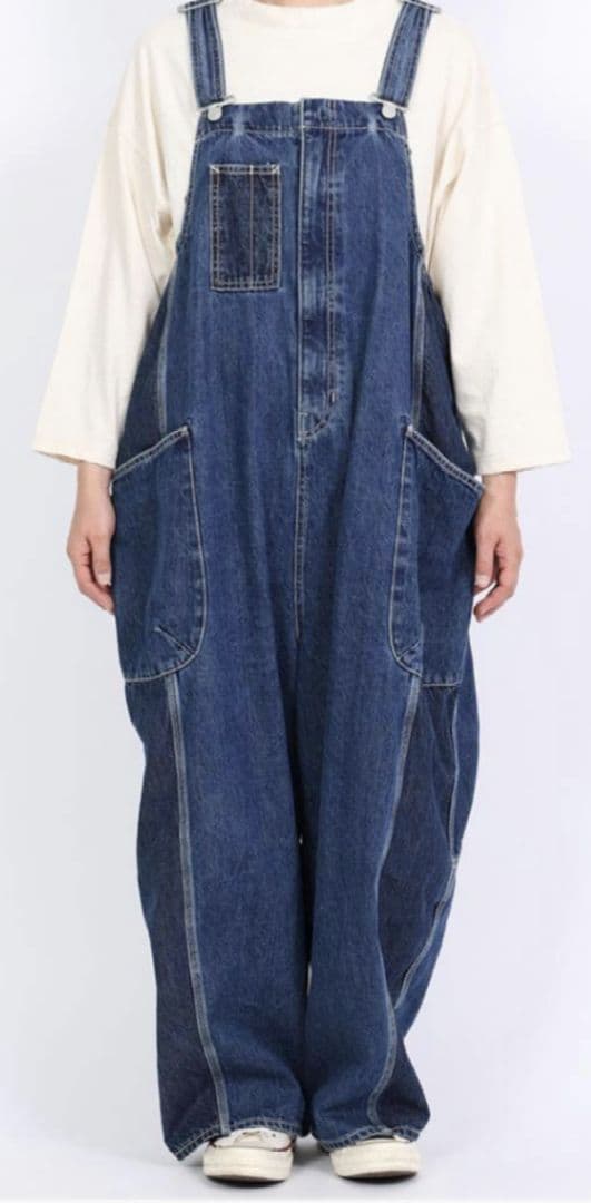 tumugu: ツムグ 10ozデニムサロペットパンツ